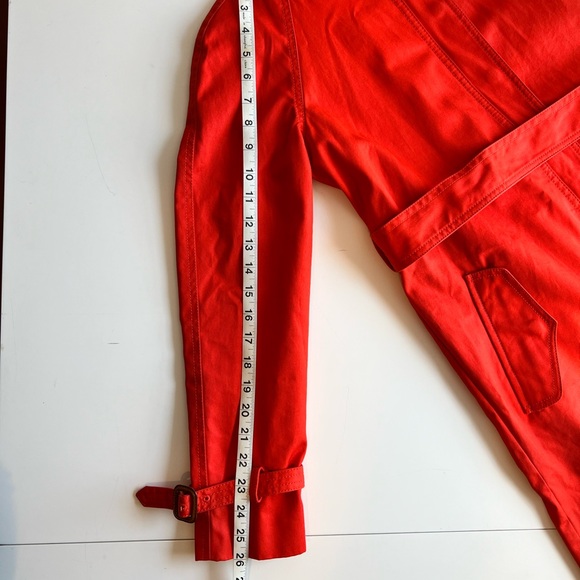 J. Crew Matinee Trench Coat - SIZE 0/MODERN RED - Picture 14 of 14
